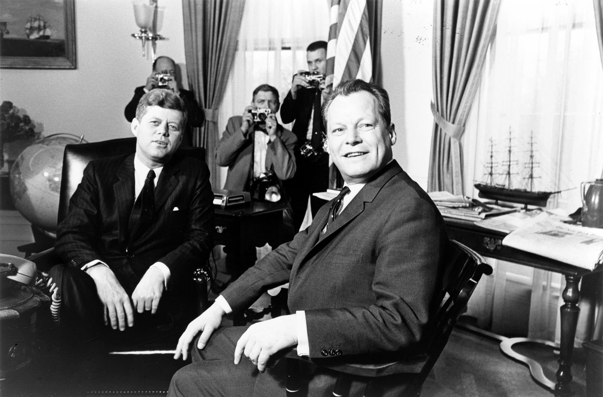 Kennedy und Brandt am 13. März 1961 in Washington